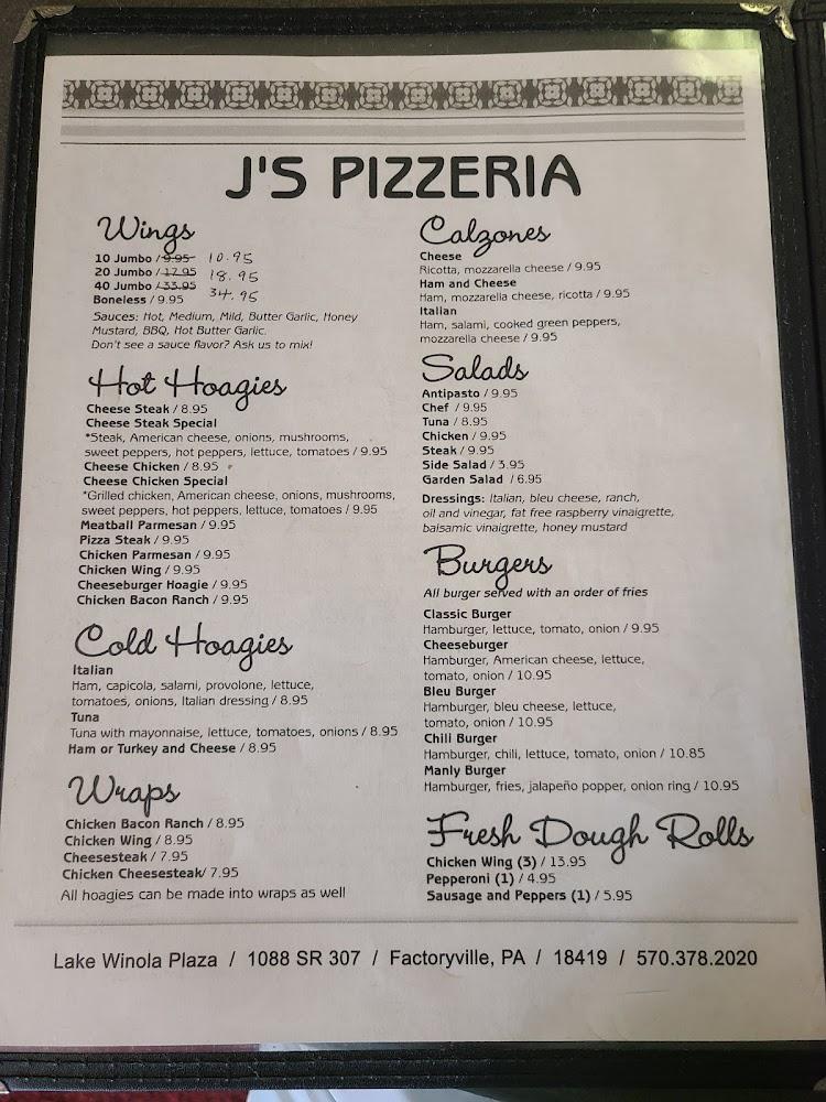 J's Pizzeria Cheese